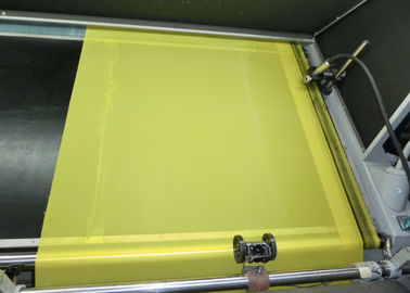 Κίτρινο ύφασμα πολυεστέρα εκτύπωσης οθόνης 80 νημάτων για την υφαντική εκτύπωση, πλάτος 250cm